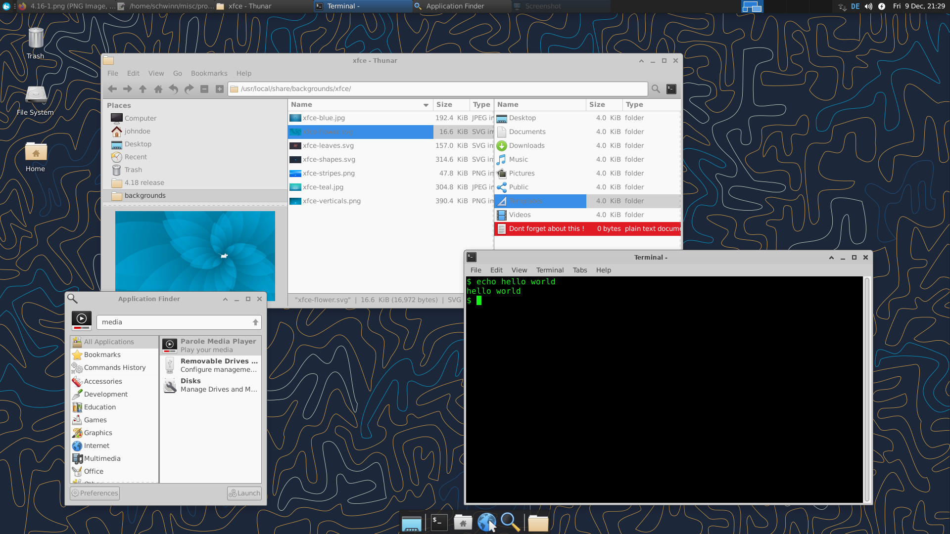 XFCE Desktop Environment